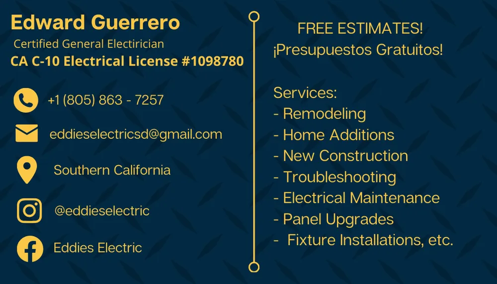 Slide of Eddie’s Electric