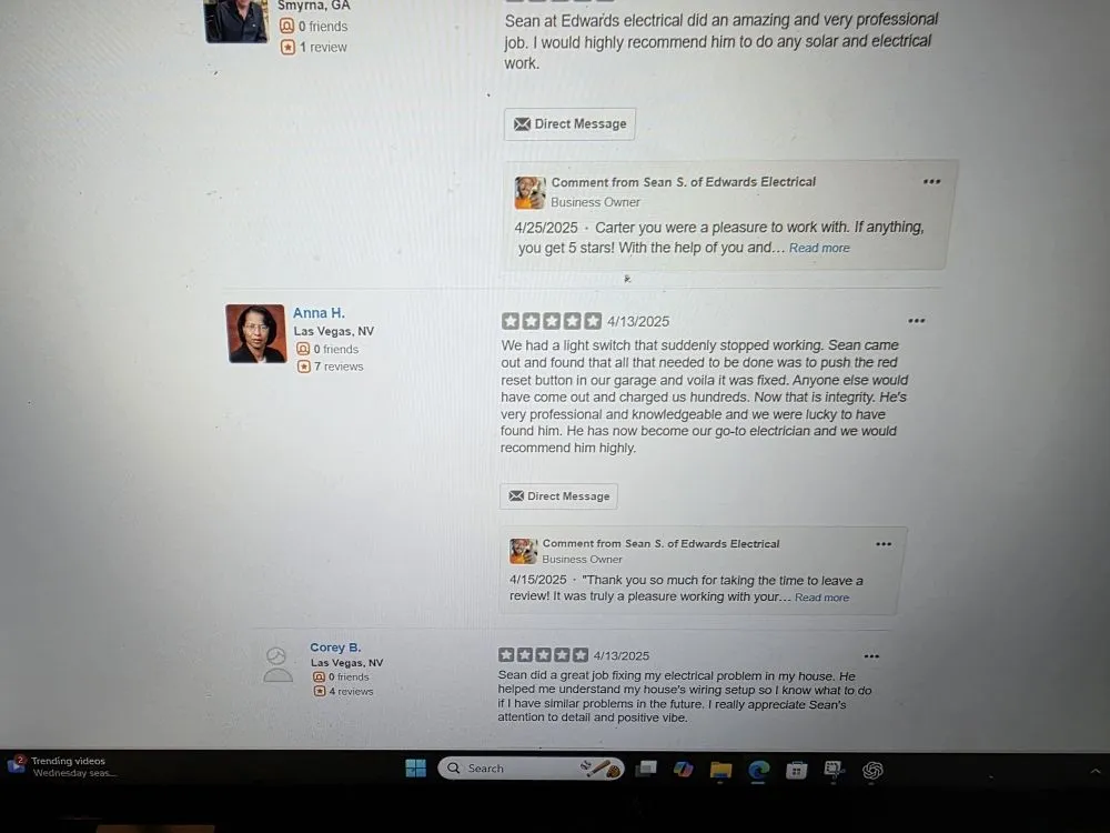 Slide of Edwards Electrical