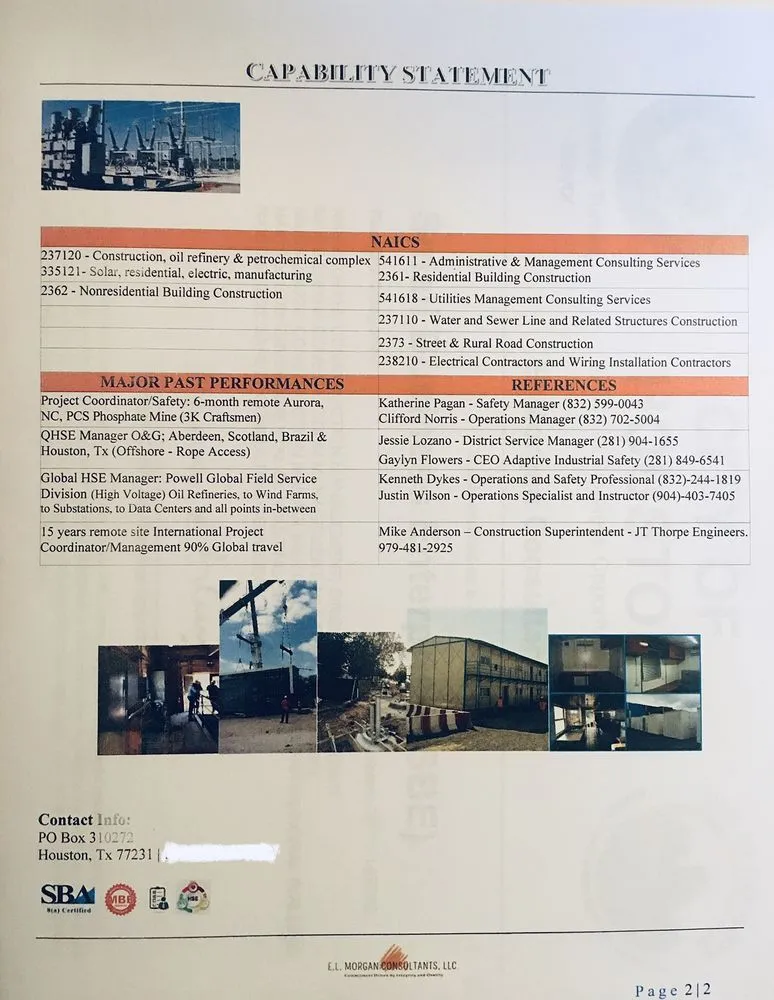 Slide of EL MORGAN CONSULTANTS