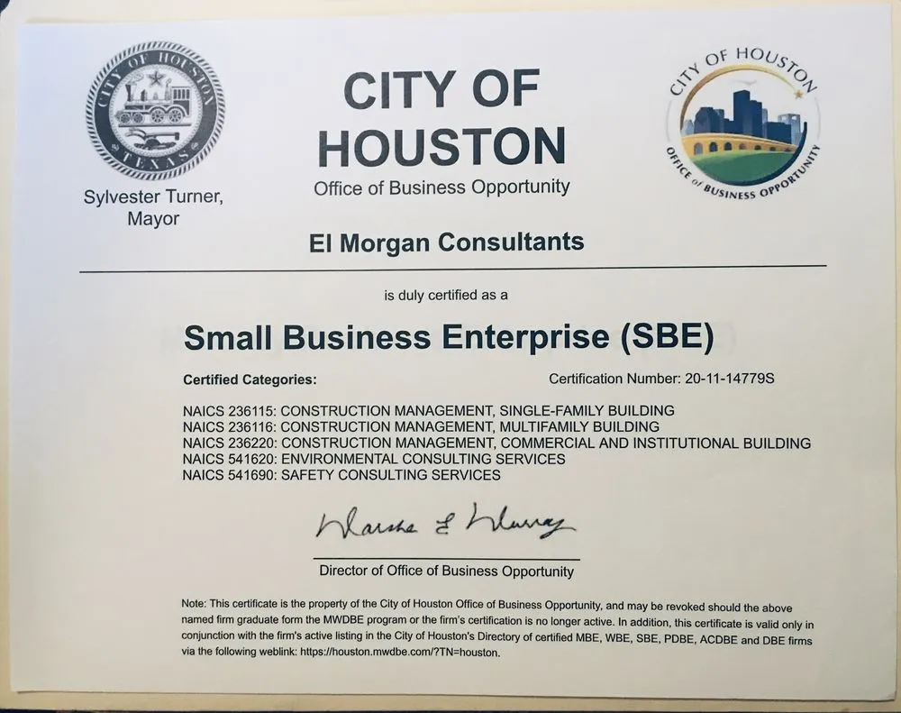 Slide of EL MORGAN CONSULTANTS