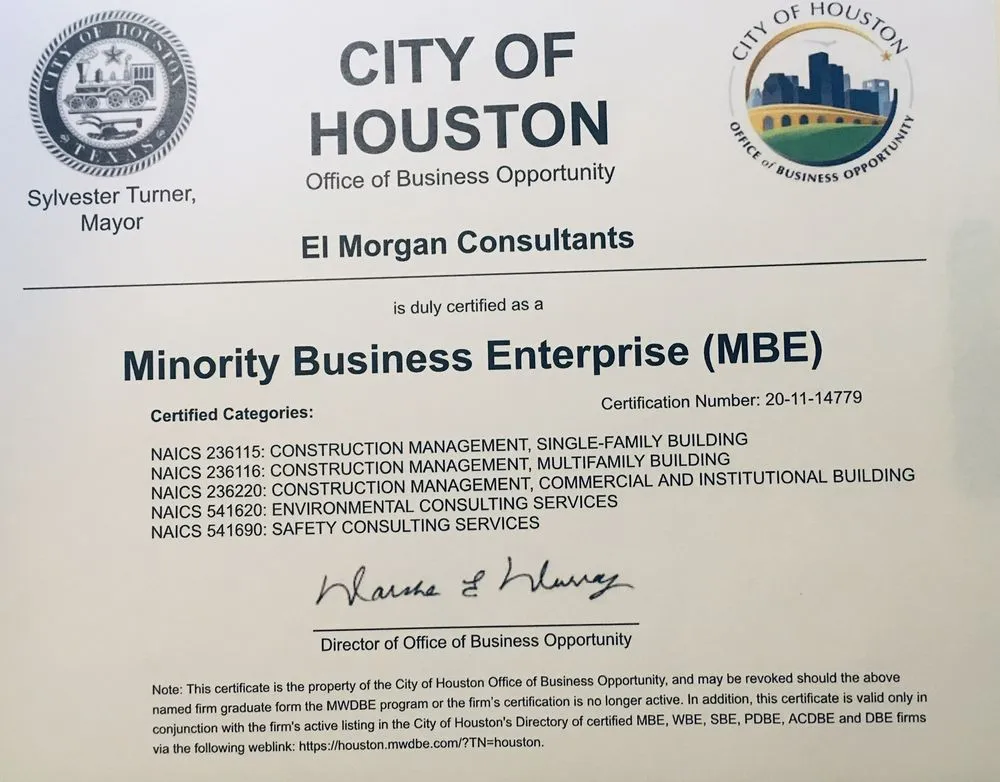 Slide of EL MORGAN CONSULTANTS