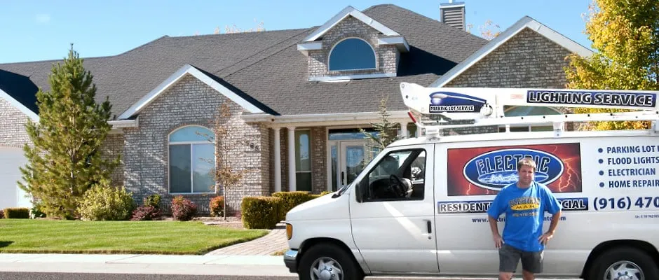 Slide of Electric Man Electrician and Lighting Services