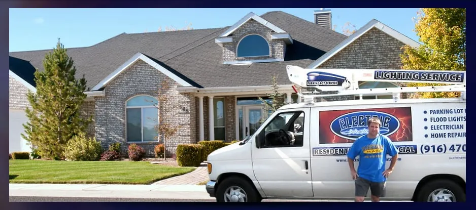 Slide of Electric Man Electrician and Lighting Services