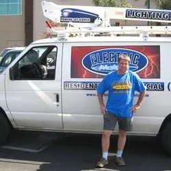 Slide of Electric Man Electrician and Lighting Services