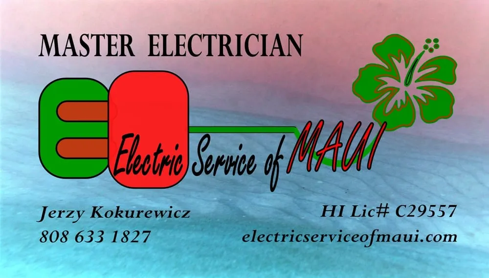 Slide of Electric Service of Maui