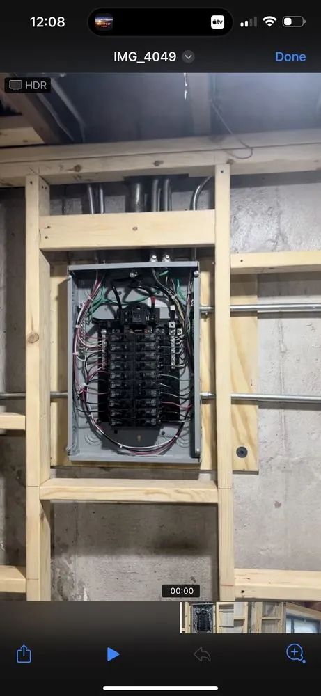 Professional electrical service for homes in wiring installation, by