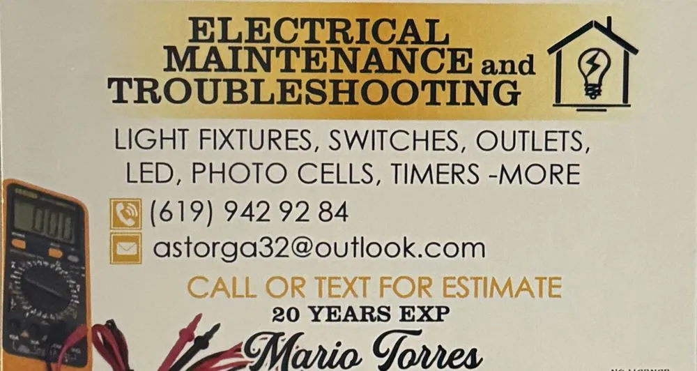 Slide of Electrical Maintenance and Troubleshooting