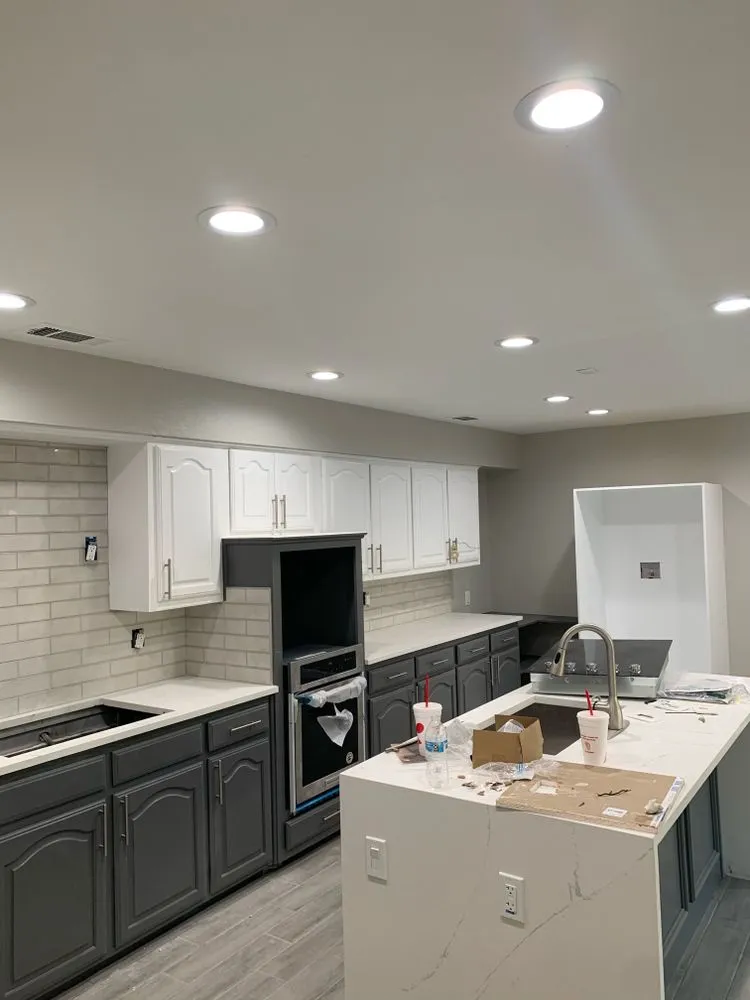 Certified electrician providing panel upgrade in , 