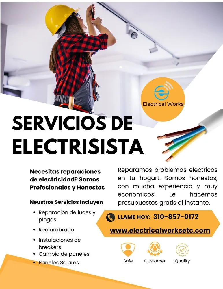Slide of Electrical Works Etc