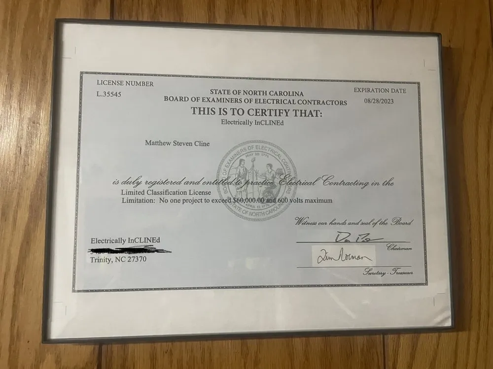 Slide of Electrically Inclined