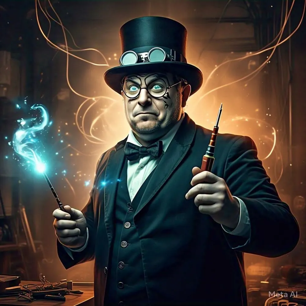 Slide of Electrician Magicians