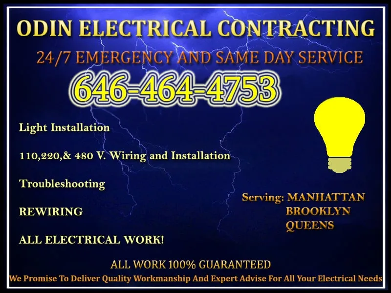 Slide of electrician New York City NYC