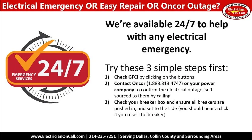 Slide of Electrician On Call