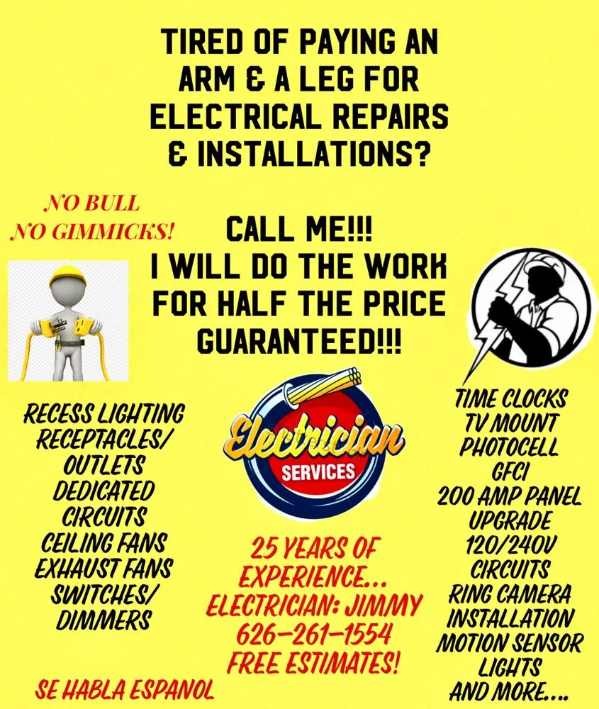 Slide of Electrician Services