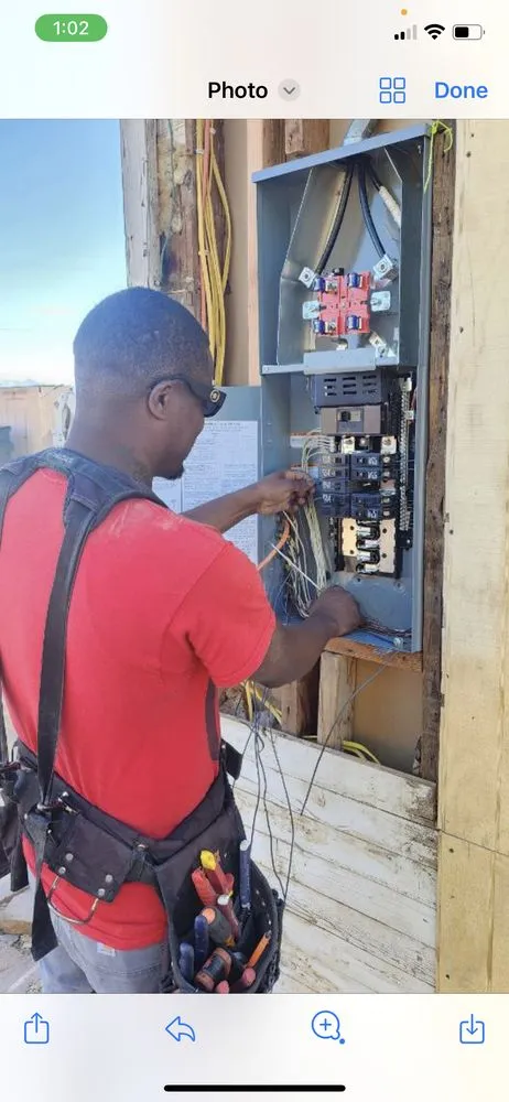 Slide of Electricians On A Mission