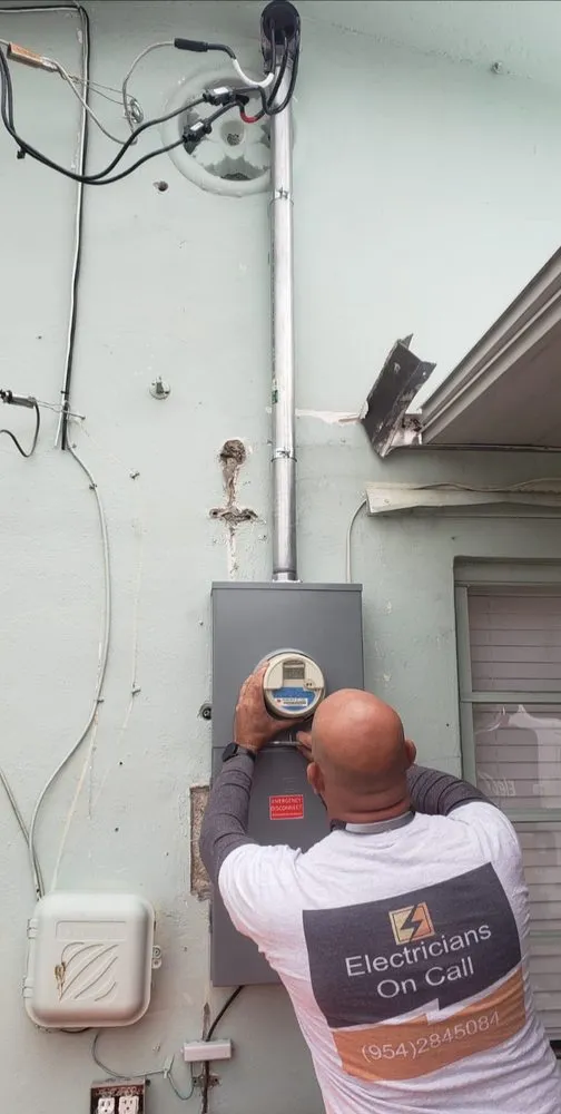 Slide of Electricians On Call