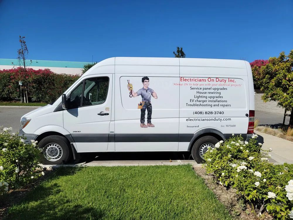 Slide of Electricians On Duty