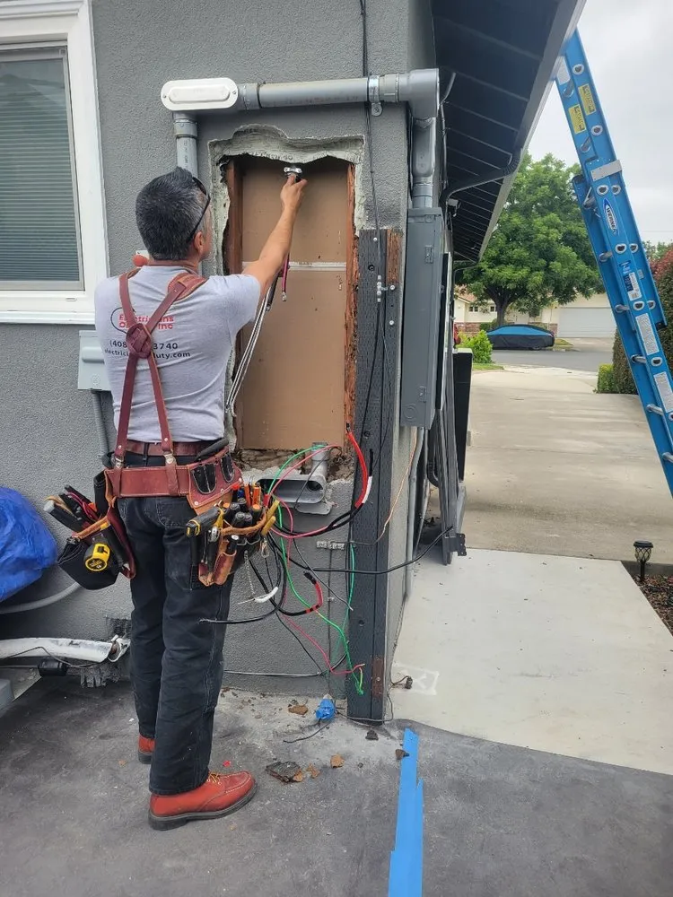 Slide of Electricians On Duty