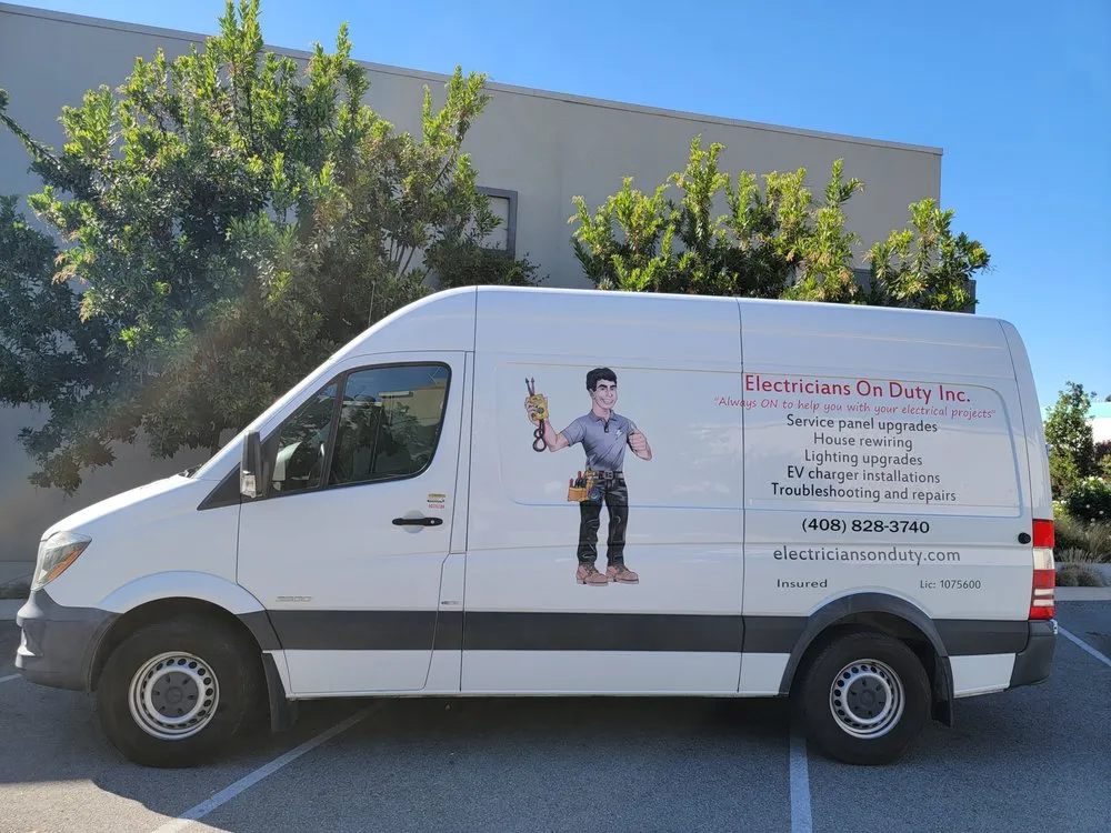 Slide of Electricians On Duty