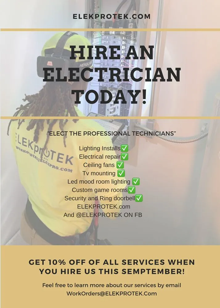 Certified lighting installation service in ,  - Elekprotek