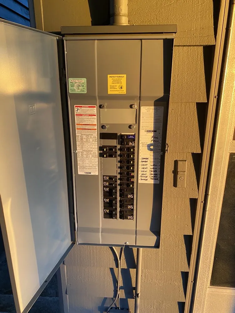 Licensed panel upgrade in Camano Island, WA by Element Electric