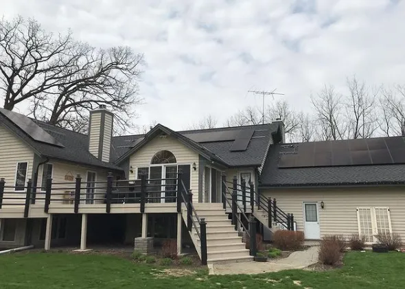 Slide of Elevated Solar and Electric