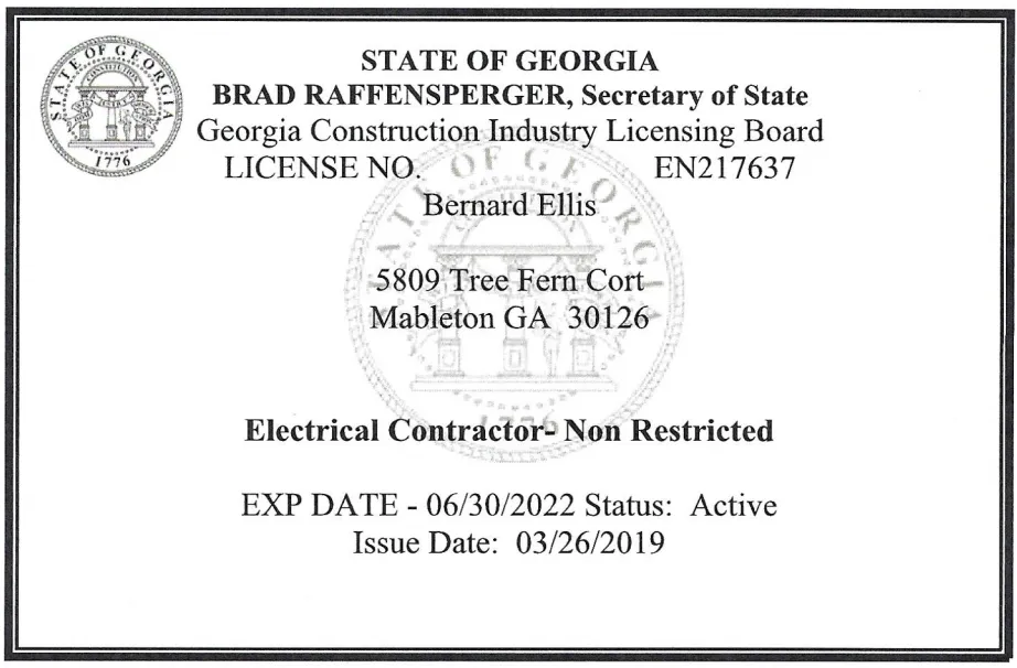 Slide of Ellis Electrics