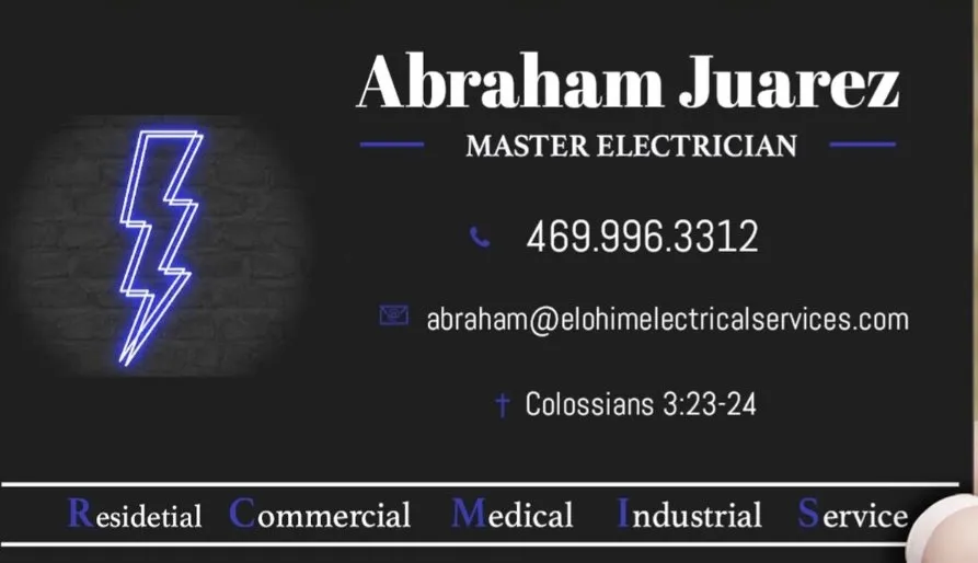 Slide of Elohim Electrical Services