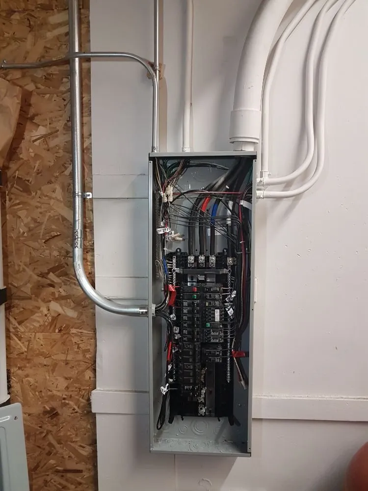 Certified electrician providing panel upgrade in ,