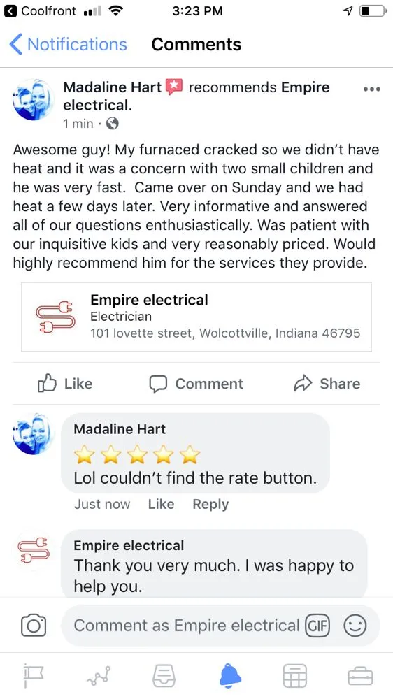 Slide of Empire Electrical and Heating