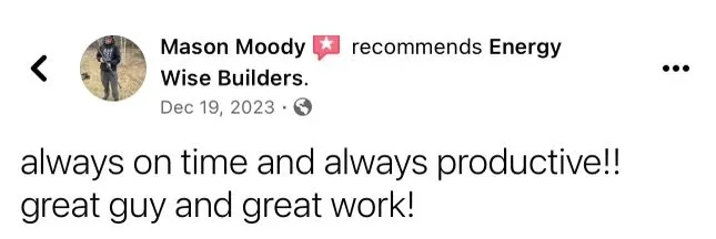 Slide of Energy Wise Builders