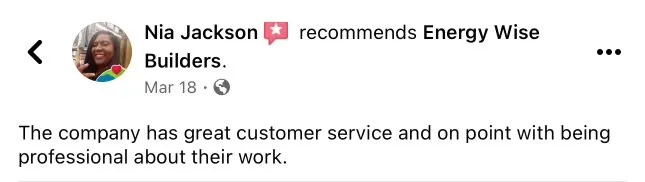 Slide of Energy Wise Builders