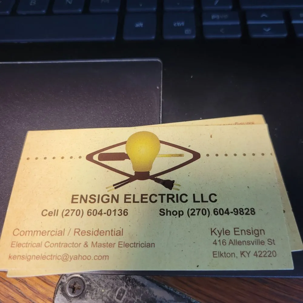 Slide of Ensign Electric