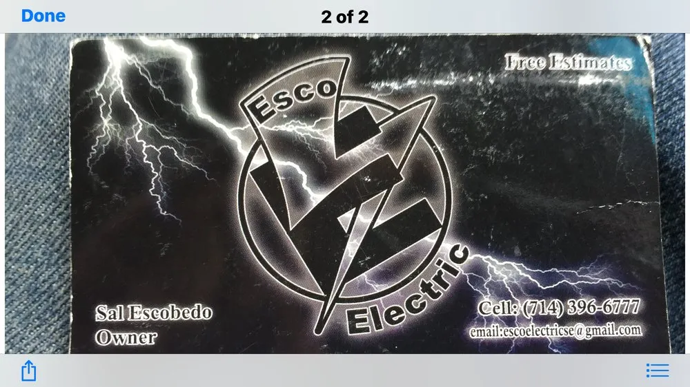 Slide of Esco Electric