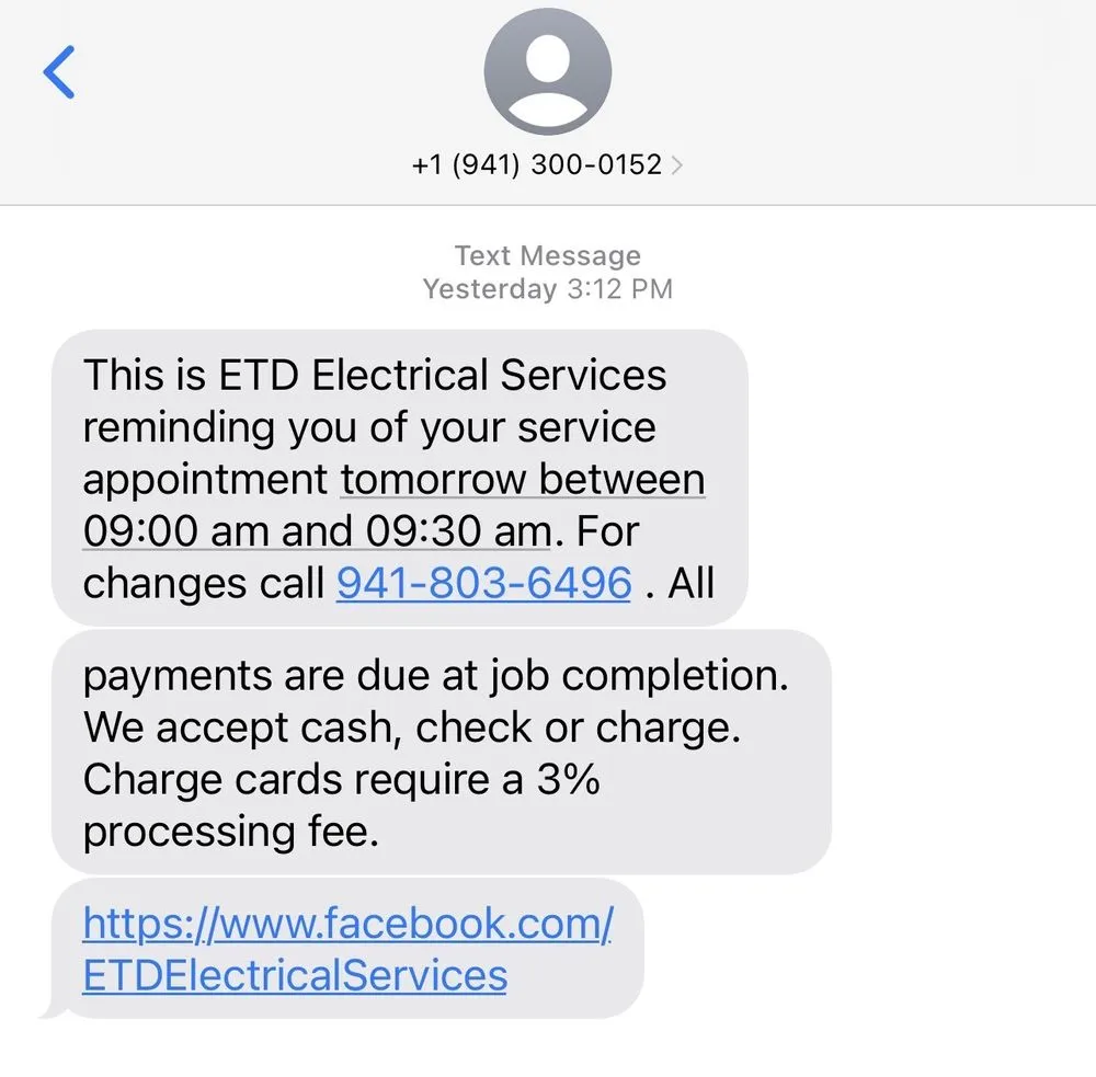 Slide of ETD Electrical Services