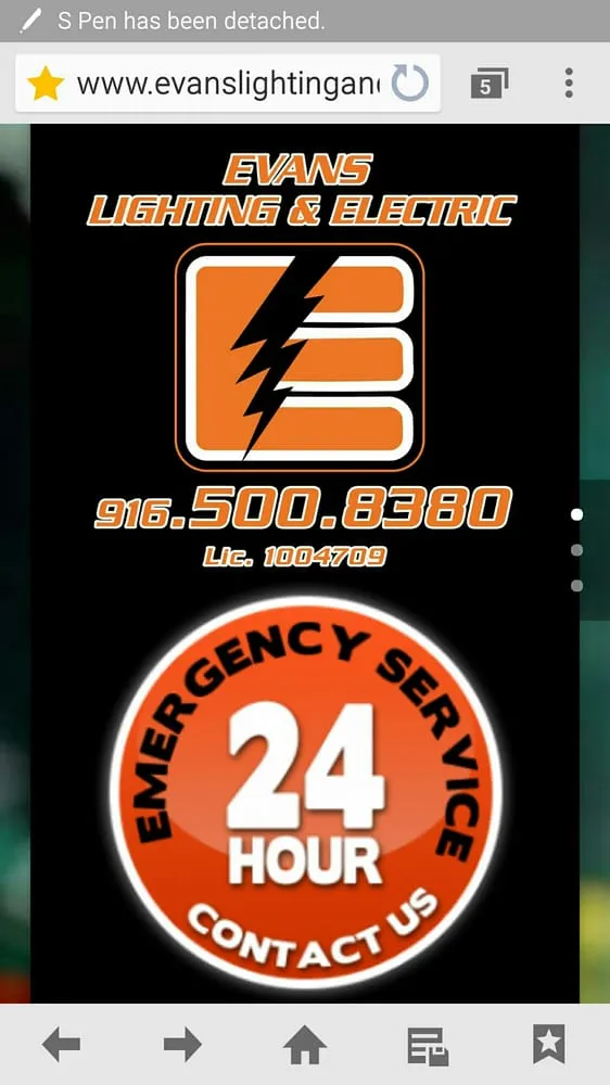 Slide of Evans Lighting and Electric