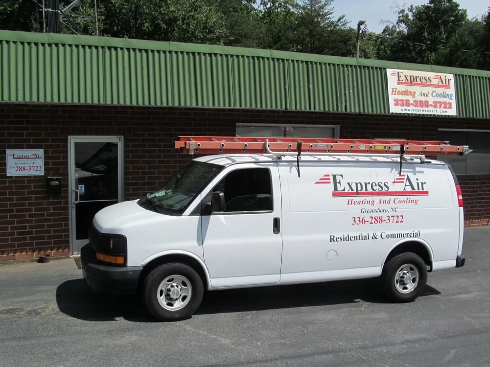 Slide of Express Air Heating and Cooling