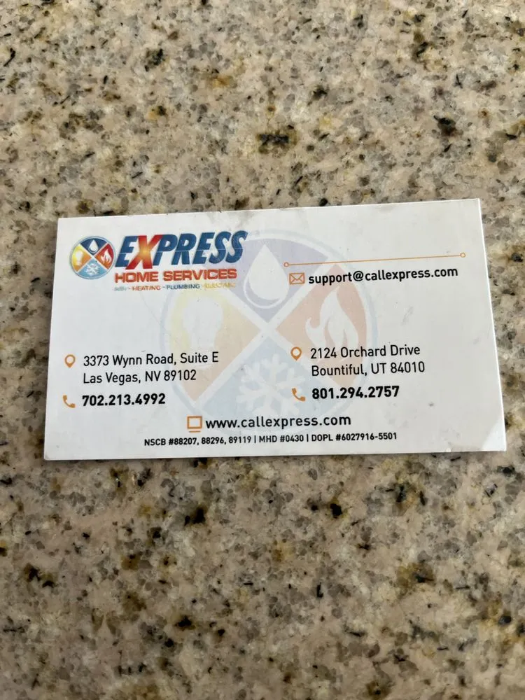 Slide of Express Home Services