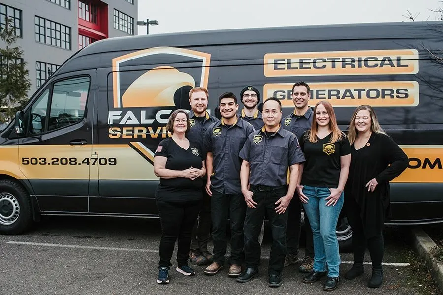 Slide of Falcon Electric