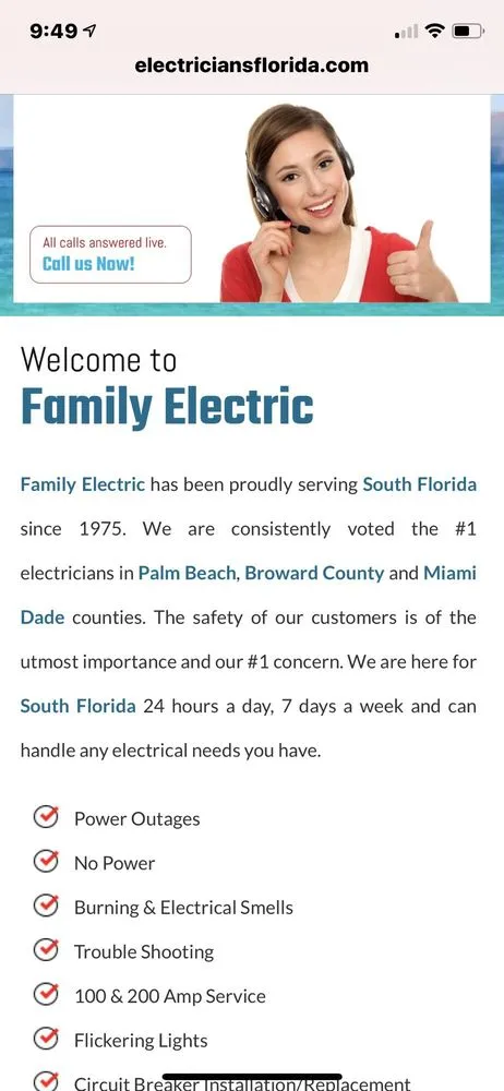 Slide of Family Electric
