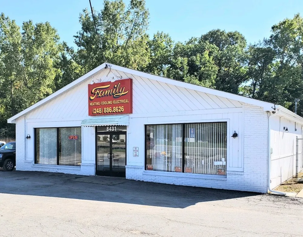 Slide of Family Heating, Cooling & Electrical