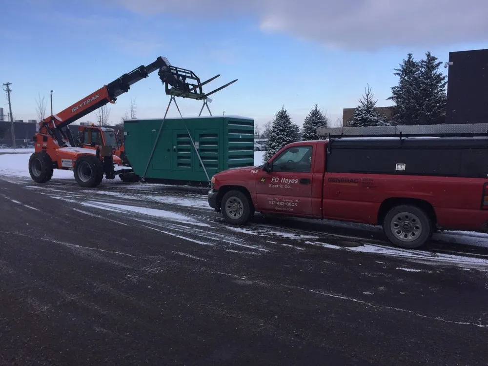 Slide of FD Hayes Electric Company