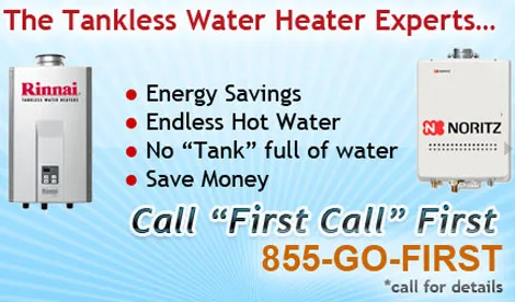 Slide of First Call Plumbing