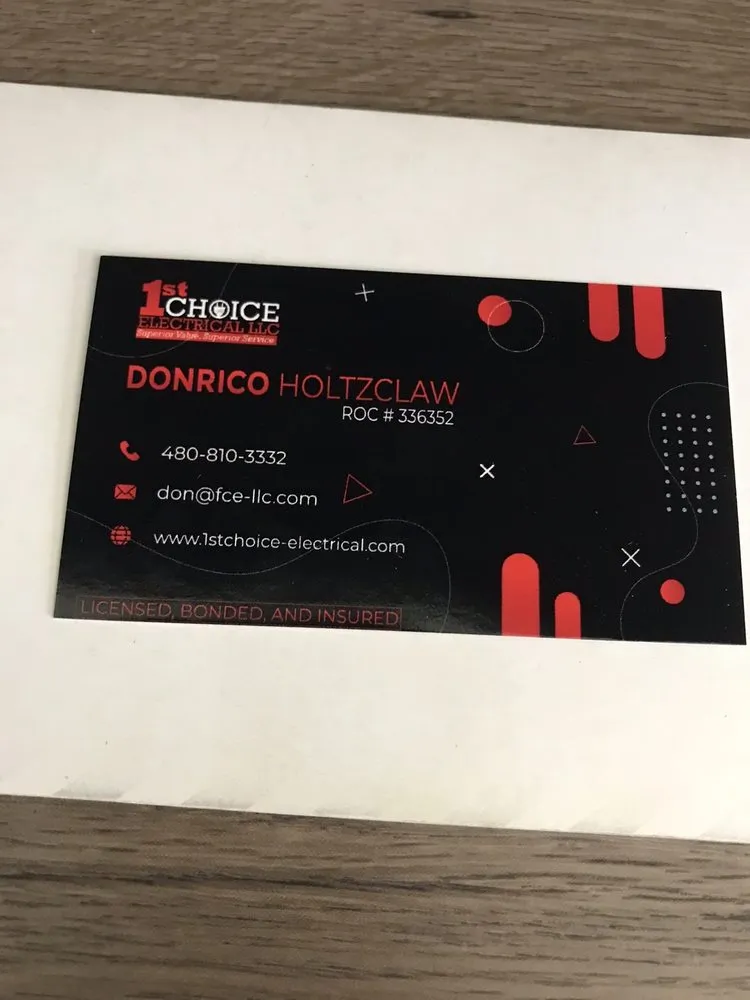 Slide of First Choice Electrical