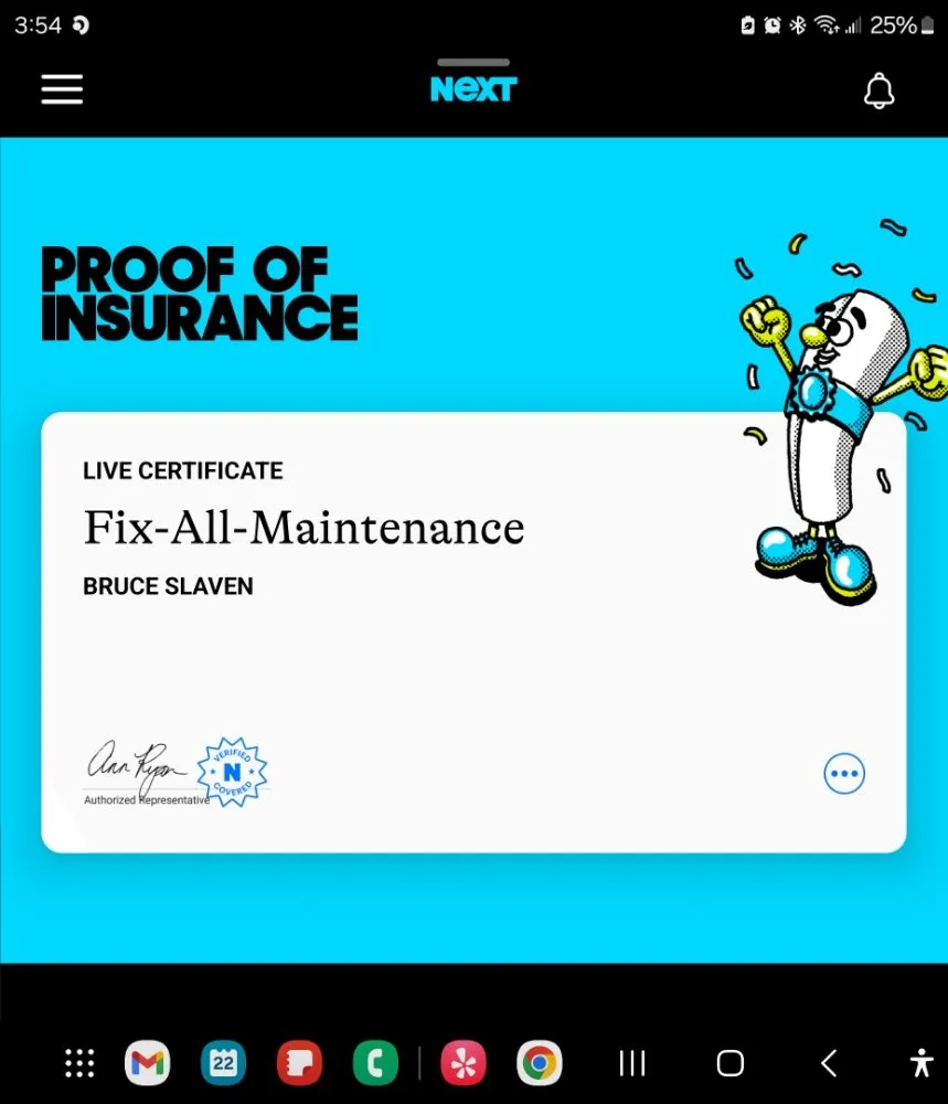 Slide of Fix All Maintenance