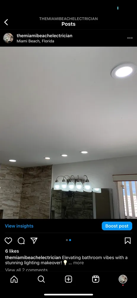 Licensed electrical service for homes in lighting installation, by