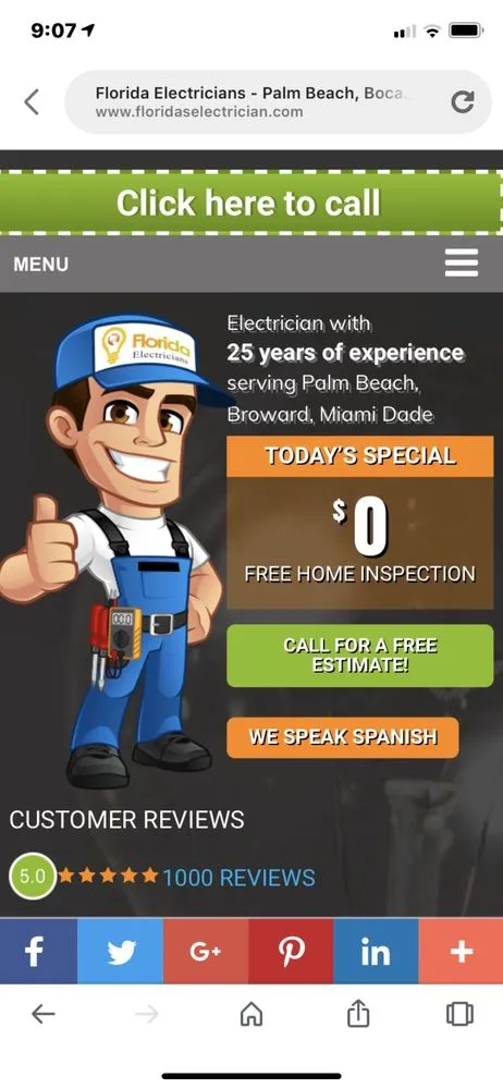 Slide of Florida Electricians