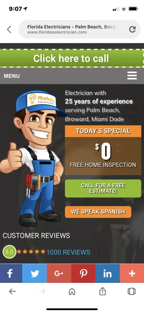 Slide of Florida Electricians