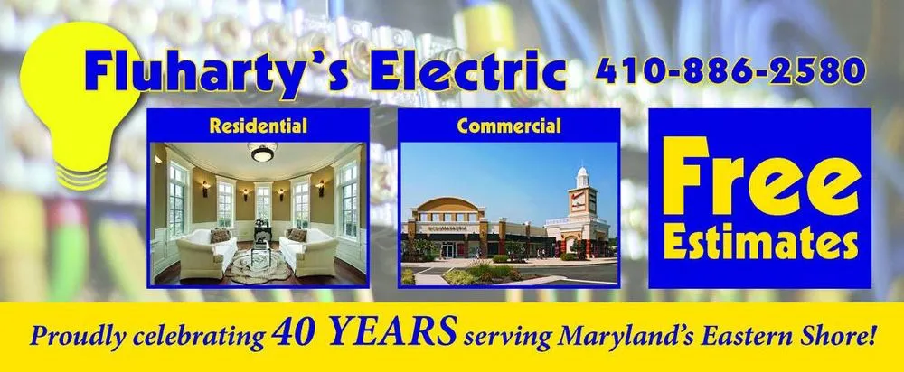 Trusted emergency electrical service service in Tilghman, MD - Fluharty's Electric