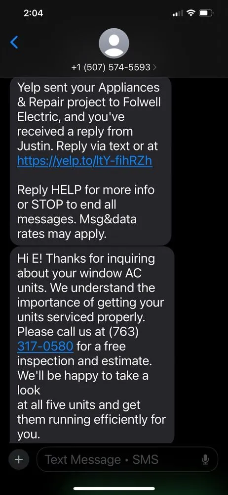 Slide of Folwell Electric